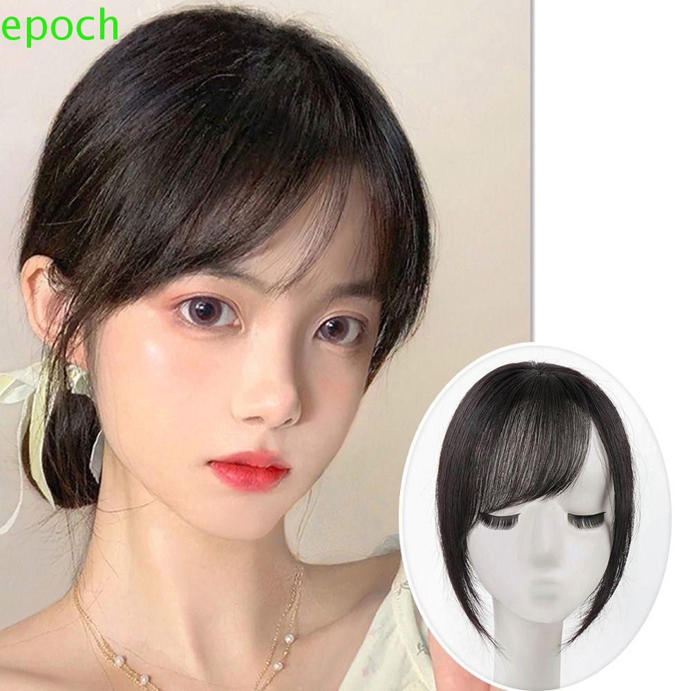 Epoch Tóc Mái Giả Thẳng Bằng Sợi Tổng Hợp Chất Lượng Cao Có Kẹp Cách Nhiệt Dành Cho Nữ