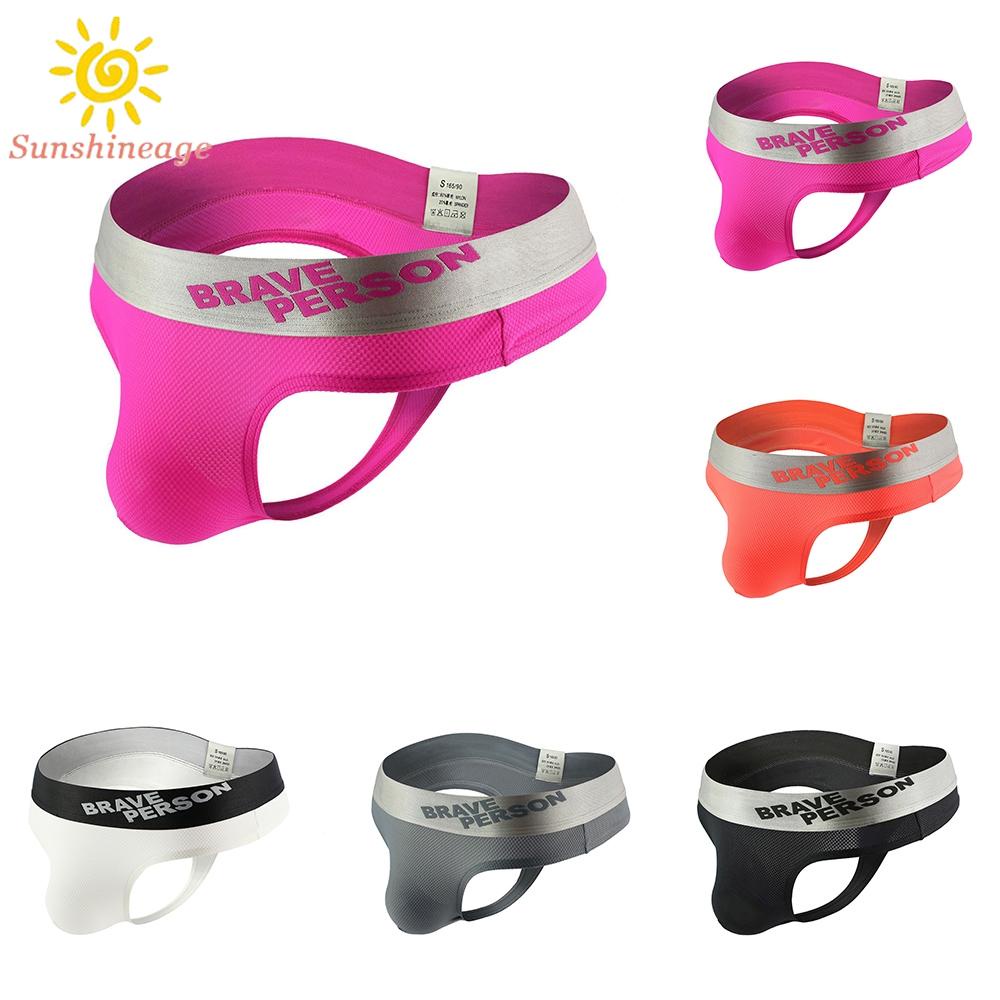 Quần Lót Nam Lọt Khe Lưng Thấp Chất Liệu Nylon Thoáng Khí Thoải Mái