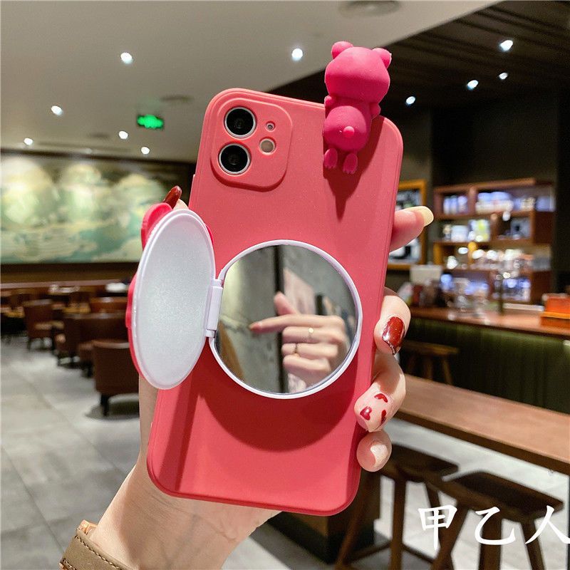 Ốp Điện Thoại Silicone In Hình Gấu Hoạt Hình Cho Apple 13 Pro Max Iphone11 / 12promax XS / XR 7 / 8plus XR 6S