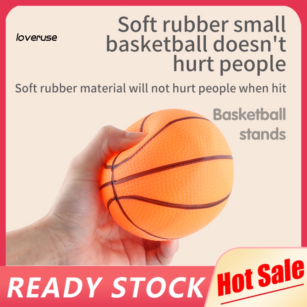 1 Set 2 Món Đồ Chơi Bóng Rổ Mini Kèm Giá Đỡ Có Thể Điều Chỉnh Độ Cao Cho Bé