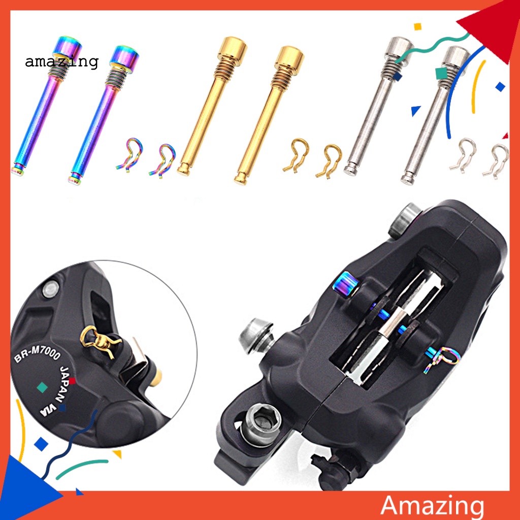 Hộp 2 Bộ Kẹp Phanh Xe Đạp Mạ Màu Sắc