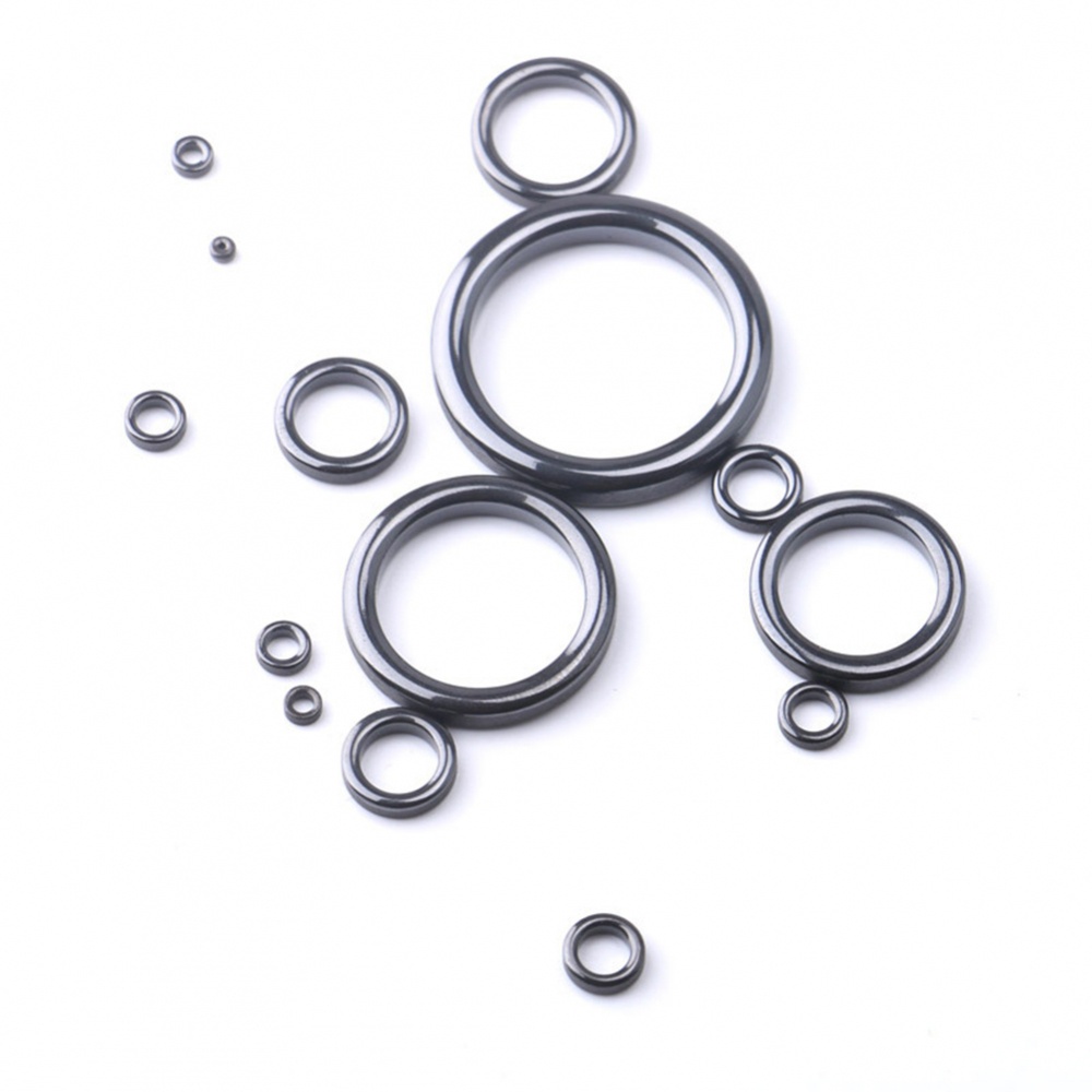 Bộ 100 Vòng Dẫn Nhiệt Sửa Chữa Cần Câu Cá Màu Đen