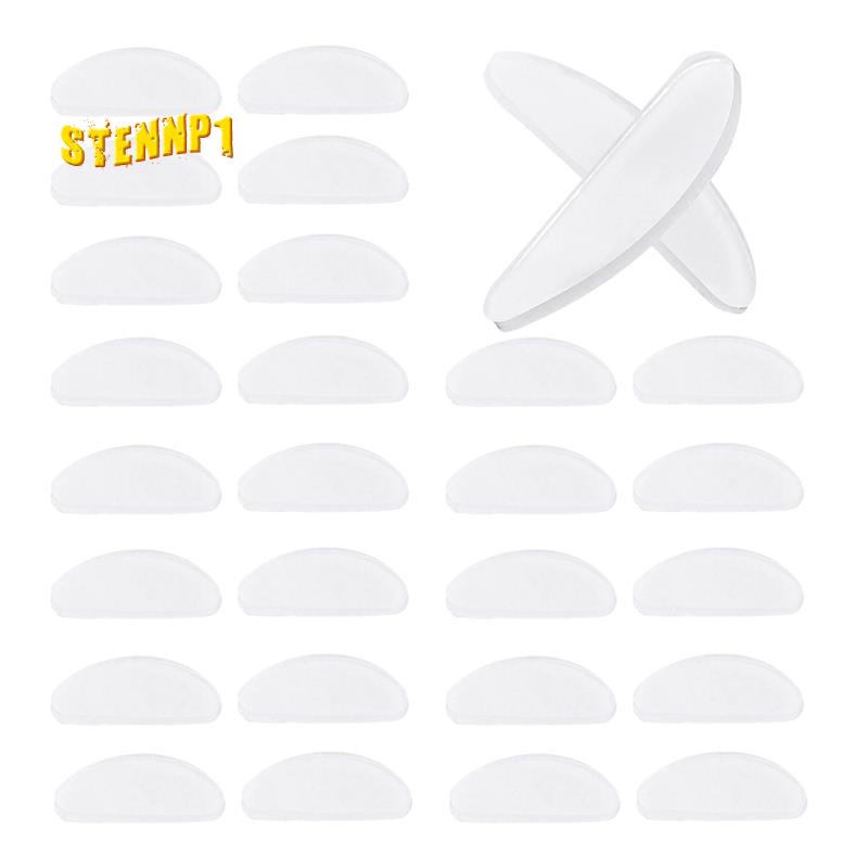 Bộ 18 Cặp Đệm Mũi Dán Kính Mắt Bằng Silicone Trong Suốt Chống Trượt 1.5Mm