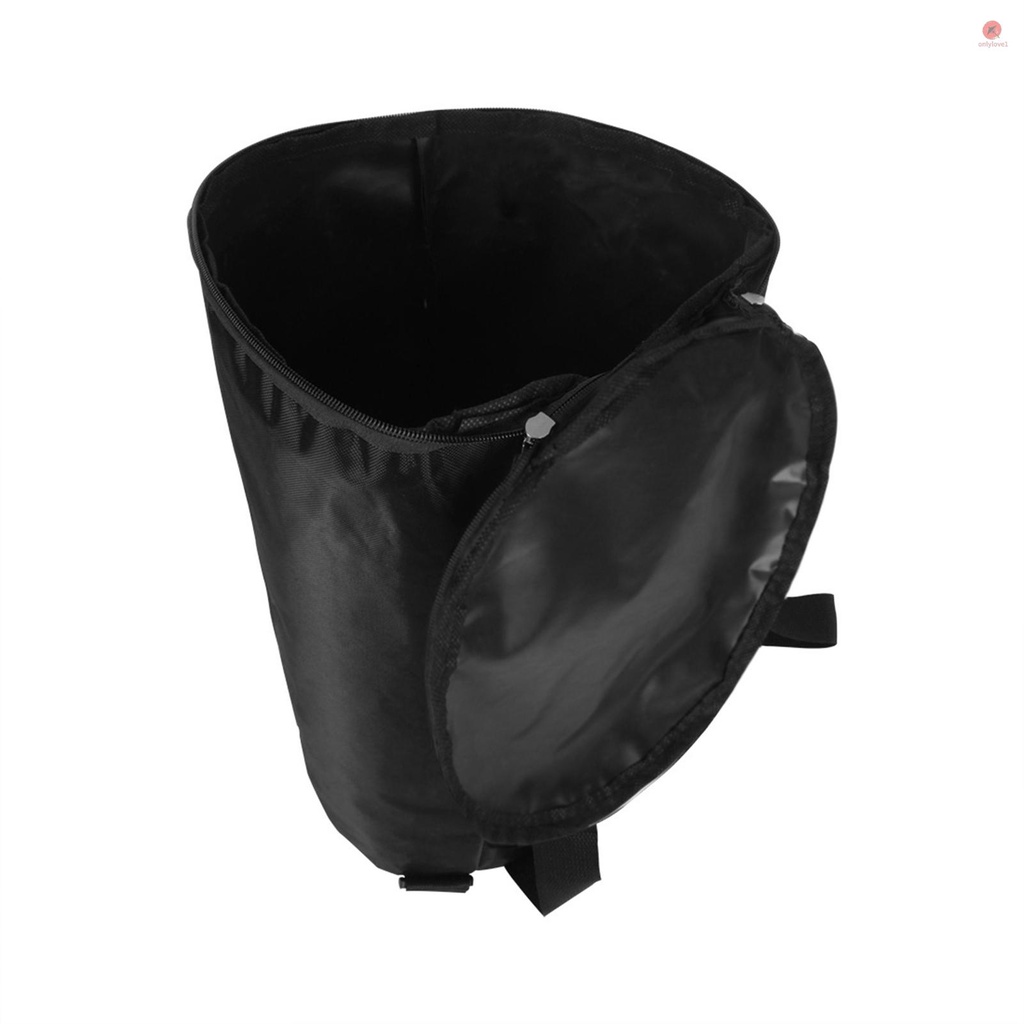 Túi Xách Vải Oxford Chống Thấm Nước Màu Đen 8 Inch Họa Tiết Djembe Châu Phi Độc Đáo