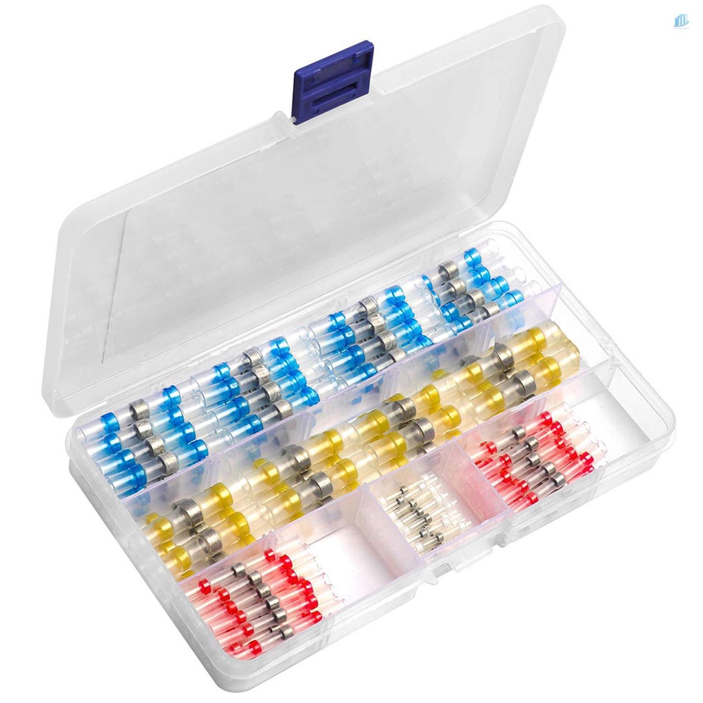 Hộp 120 Ống Co Nhiệt Chống Nước Kết Nối Dây Điện DIY Kèm Hộp Đựng DIY (2: 1)