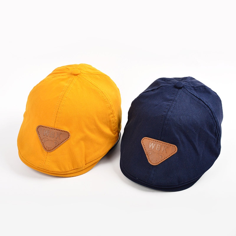 Mũ Beret Chống Nắng Màu Sắc Đơn Giản Thời Trang Mùa Hè Cho Bé Trai Và Gái