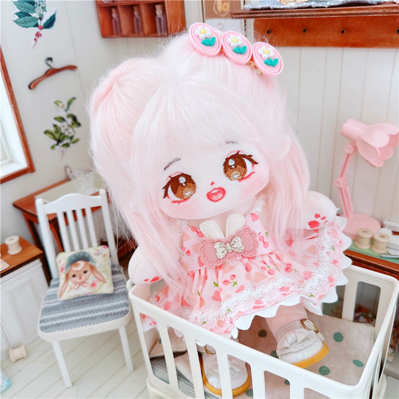 Búp Bê Nhồi Bông Cotton 20cm Xinh Xắn Dành Cho Bé