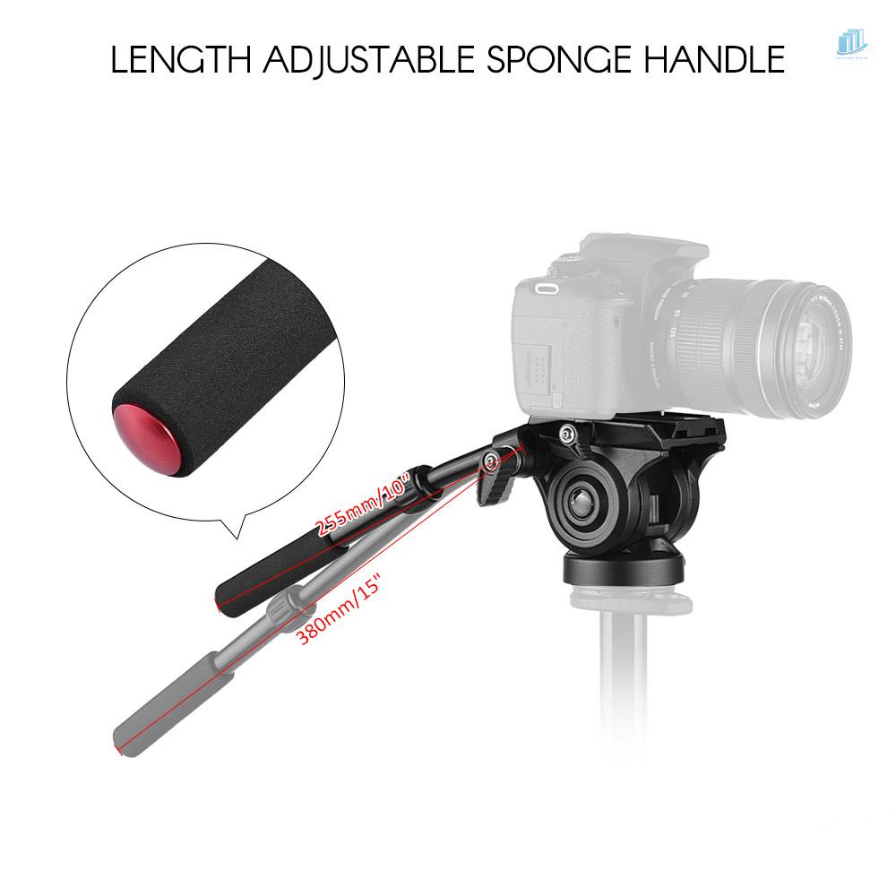 Đầu Nghiêng Tripod Bằng Hợp Kim Nhôm Hỗ Trợ 5kg / 11Lbs Cho Máy Quay Phim A7 Panoramic