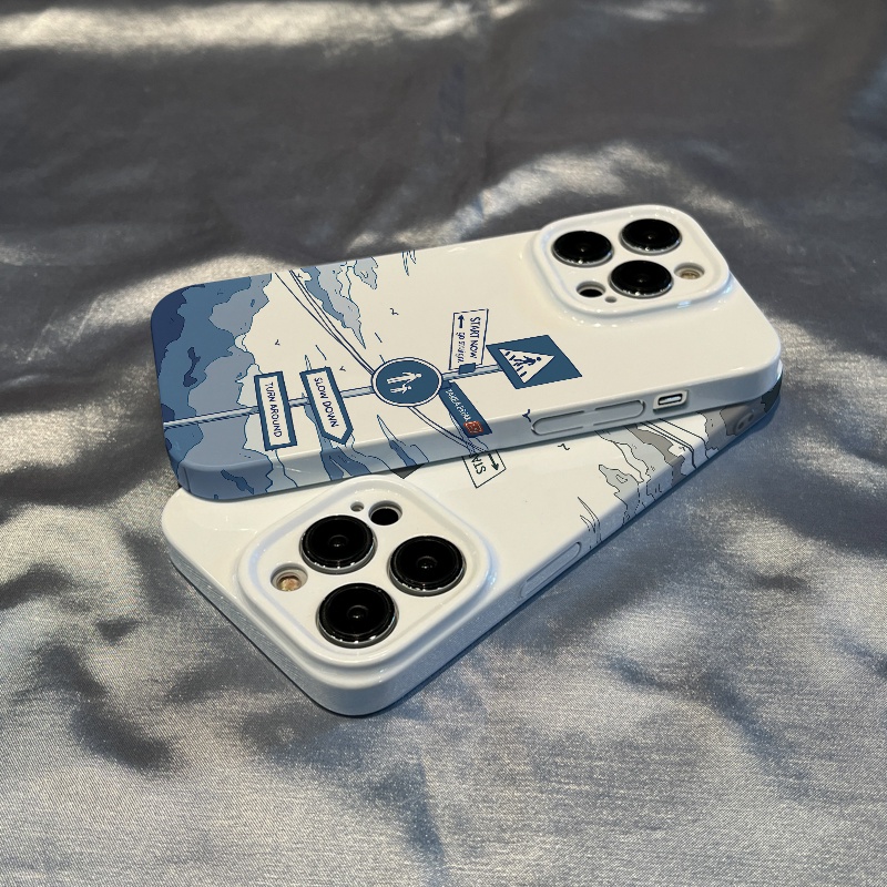 Ốp Điện Thoại In Hình Biển Báo Đường Phố Cho iPhone 1411x / 13 pro / max / 87 / 12 ON9D