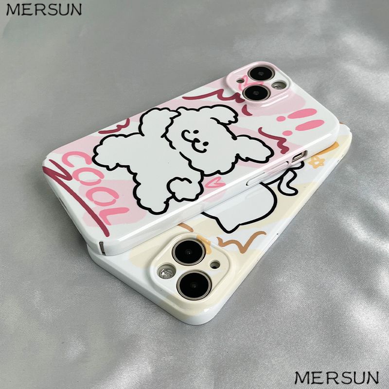 Ốp Điện Thoại Cứng In Hình Chó Mèo Cho Iphone1 iphone13 14pro / 7 11 / / iPhone12 8 Apple xsxr S76P