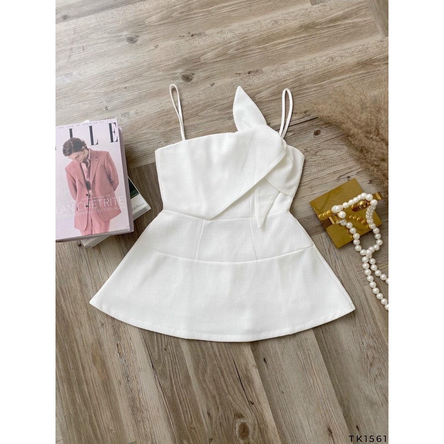 Áp peplum 2 dây cột nơ cách điệu