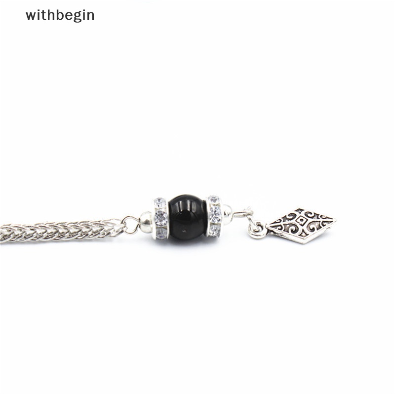 Vòng Tay Chuỗi Hạt Pha Lê 8mm Phối Tua Rua Phong Cách Hồi Giáo