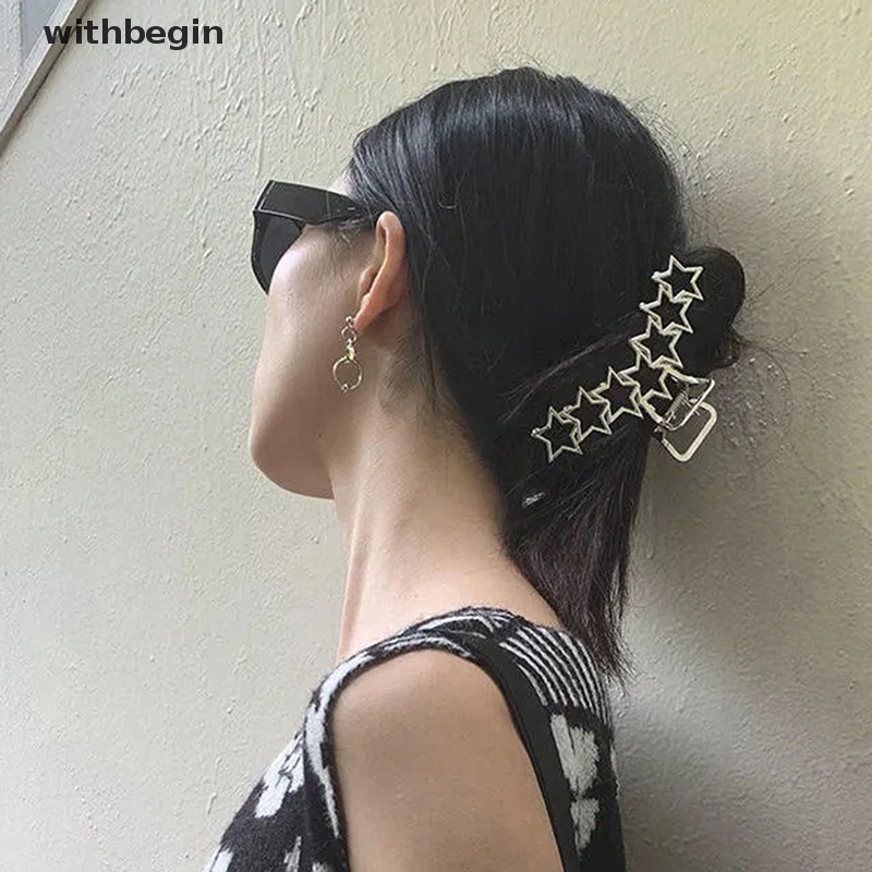 Kẹp Tóc Hình Ngôi Sao / Trái Tim Rỗng Phong Cách Harajuku Ngọt Ngào Cho Nữ Y2k