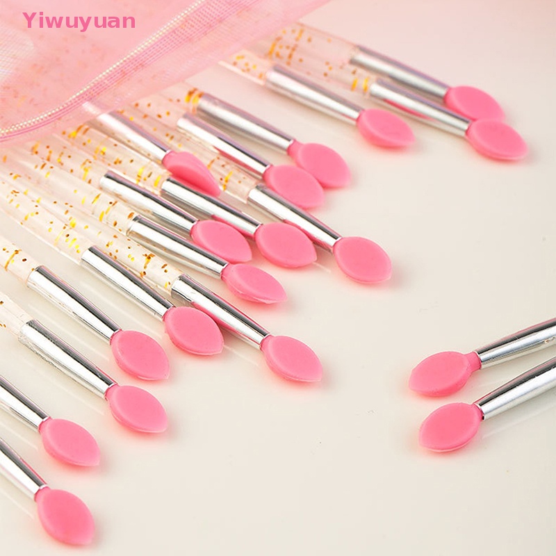 Set 10 Cọ Trang Điểm Mắt Môi Đầu Silicon Mềm Yiwuyuan