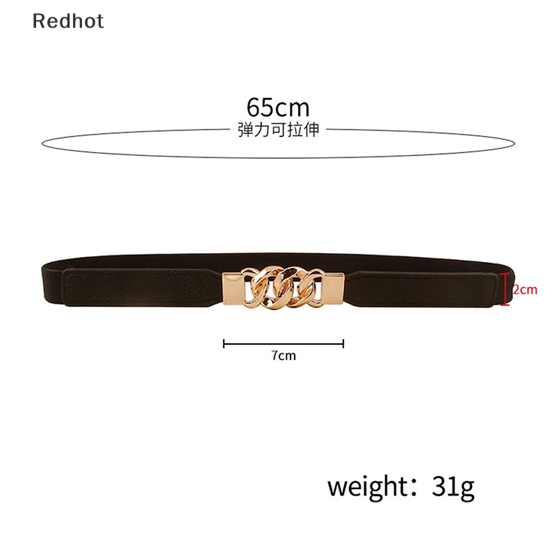 Thắt Lưng Dây Xích Co Giãn 3 Màu Cho Nữ