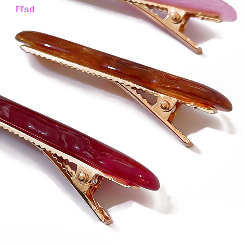 {Ffsd} Kẹp Tóc Mái Bằng Nhựa Resin Gợn Sóng Kiểu Retro Hàn Quốc Mới Cho Nữ * Bán Chạy