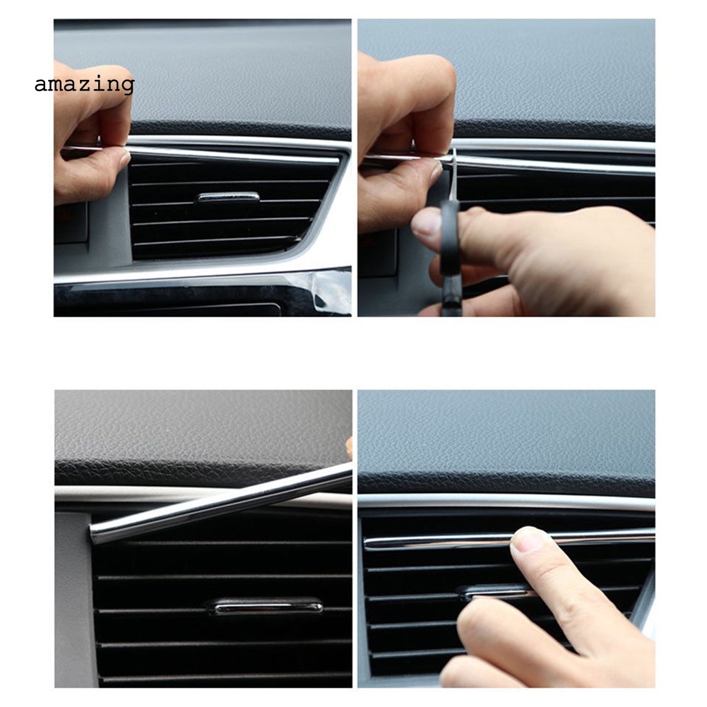 Dải Viền Trang Trí Công Tắc Điều Hòa Xe Hơi Bằng Chrome