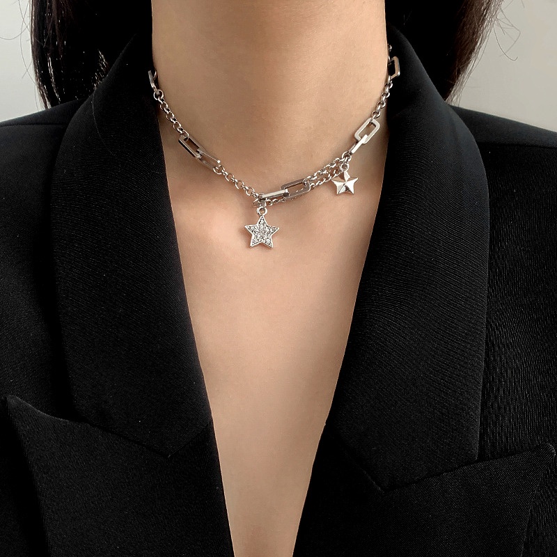 Vòng cổ Xương Cá Hình Ngôi Sao Phong Cách Vintage