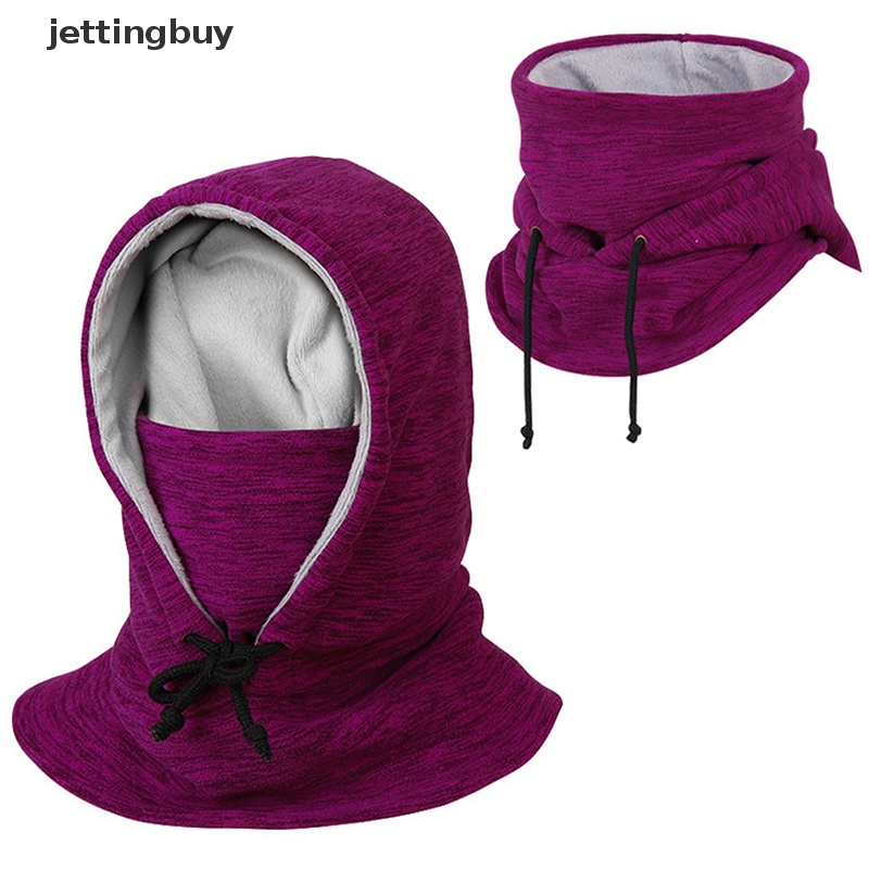 Jettingbuy Mũ Trùm Đầu Che Mặt Bằng Lông Cừu Giữ Ấm Chống Gió Mùa Đông Cho Nam QDD