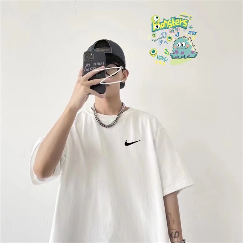 Áo Thun n88- Áo Thun cotton Tay Ngắn Trễ Vai In Hình Quái Vật Nhỏ Phong Cách Cổ Điển Đơn Giản Cho Nam Và Nữ Dzrehyersfhd
