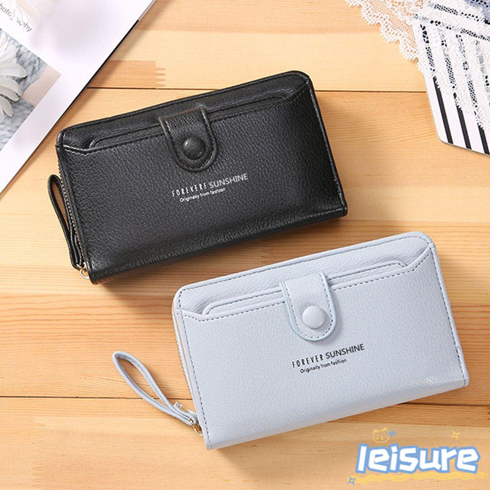 Ví Da Dài Thời Trang Cartera Mujer PU Giá Đỡ