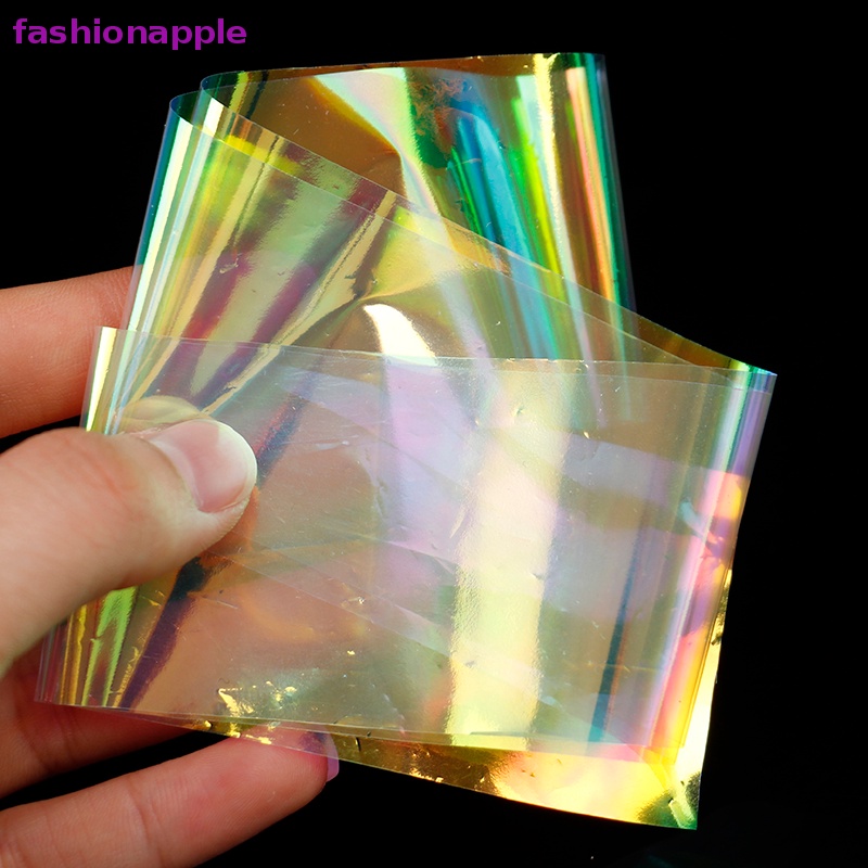 Favn Nhãn Dán Laser Chuyển Nước Đá Cực Quang Nghệ Thuật Kích Thước Lớn Đầy Màu Sắc