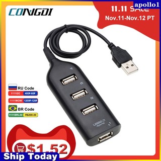 Bộ chia 4 cổng usb tốc độ cao cho pc laptop notebook