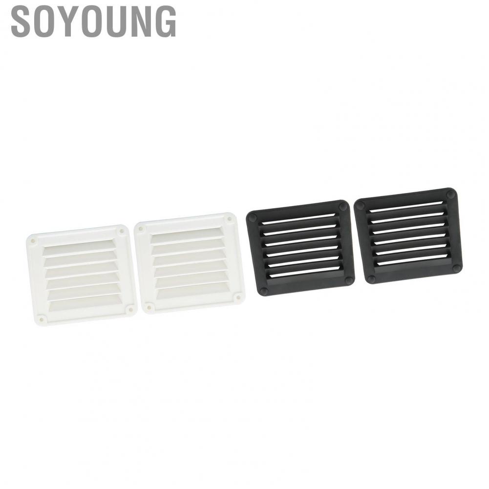 Soyoung 2pcs Air Vent Ventilation Opening Side Exhaust Port Rectangular RV Boat Window