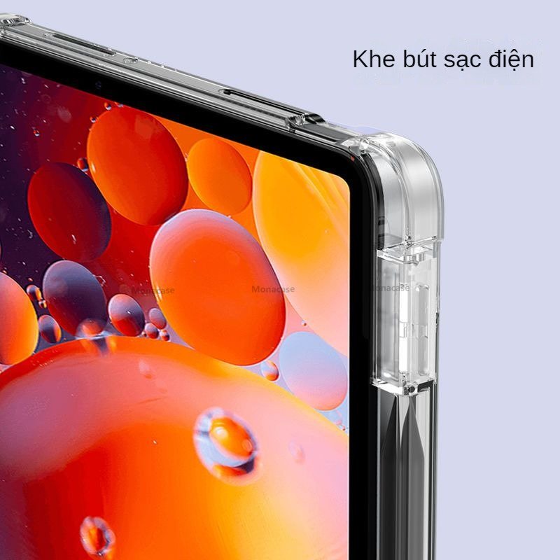 Bao da Xiaomi Pad cho Mi Pad 5 11"/Pro 11", Mi Pad 6 11"/Pro 11",Mi Pad 5 Pro 12.4"-có khe bút,lưng trong suốt