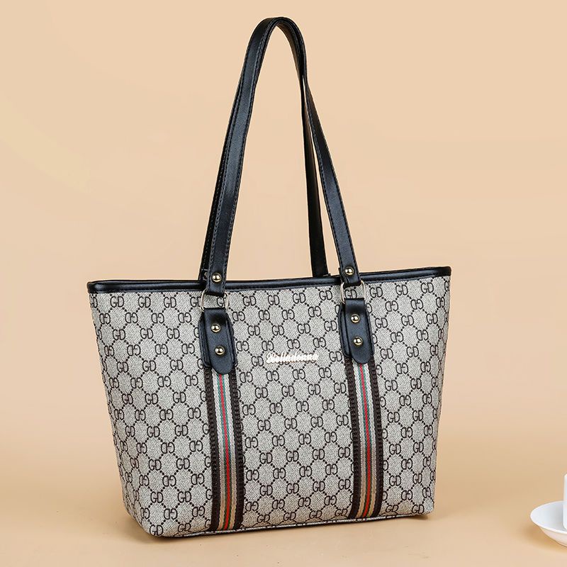 Túi Xách Cỡ Lớn Màu Tương Phản Thời Trang Hàn Quốc Cho Nữ