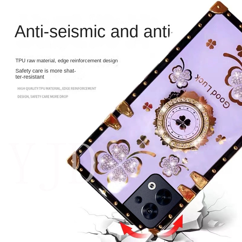 Ốp Điện Thoại Chống Sốc Hình Vuông Cho OPPO Reno8 Reno8 Z Reno8 T