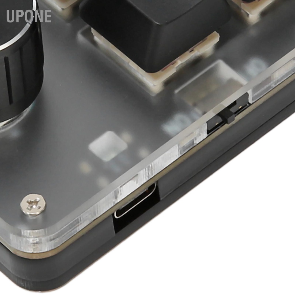 Thiết kế núm bàn phím mini Red Switch Chế độ kép Plug and Play Bàn lập trình cơ học để chơi game Office Media UPONE