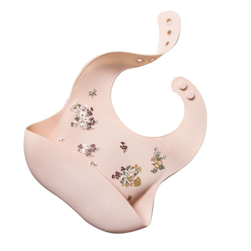 ✿ Yếm Ăn Silicone Chống Thấm Nước Giữ Vết Bẩn Dễ Dàng Lau Chùi Dành Cho Các Bé