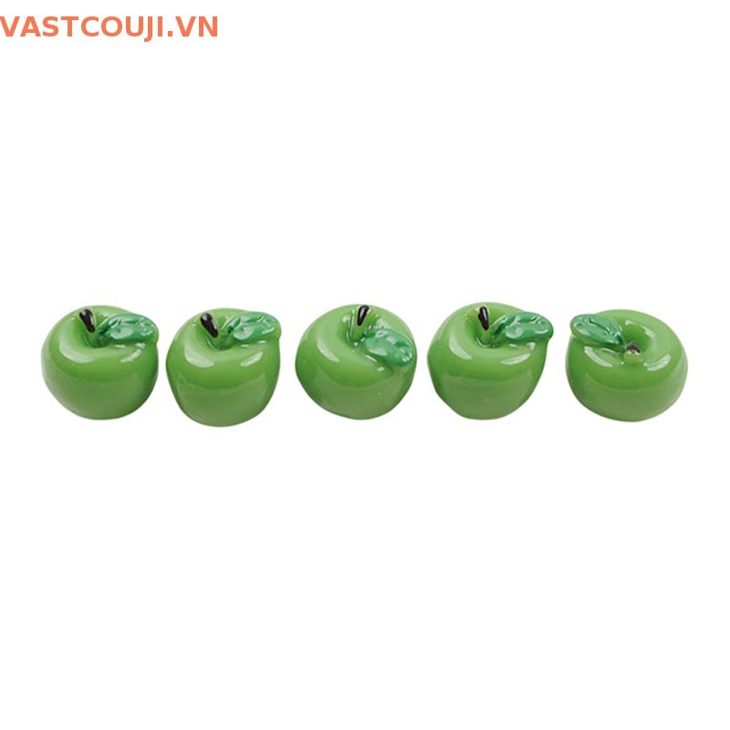 Set 5 Quả Táo Giả Mini Xinh Xắn Dùng Để Trang Trí Nhà Búp Bê 1: 12