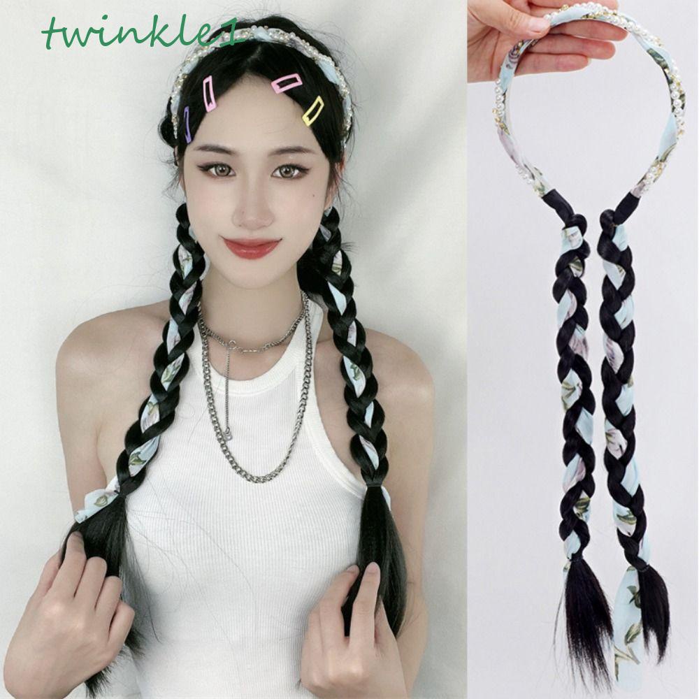 Tóc Giả Thắt Bím Đuôi Ngựa Dài Bằng Sợi Tổng Hợp Màu Đen Chịu Nhiệt Cao Có Kẹp Tóc Đuôi Ngựa