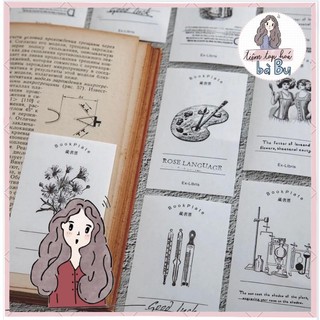 Hộp 60 labels dùng để trang trí theo phong cách vintage / cổ điển
