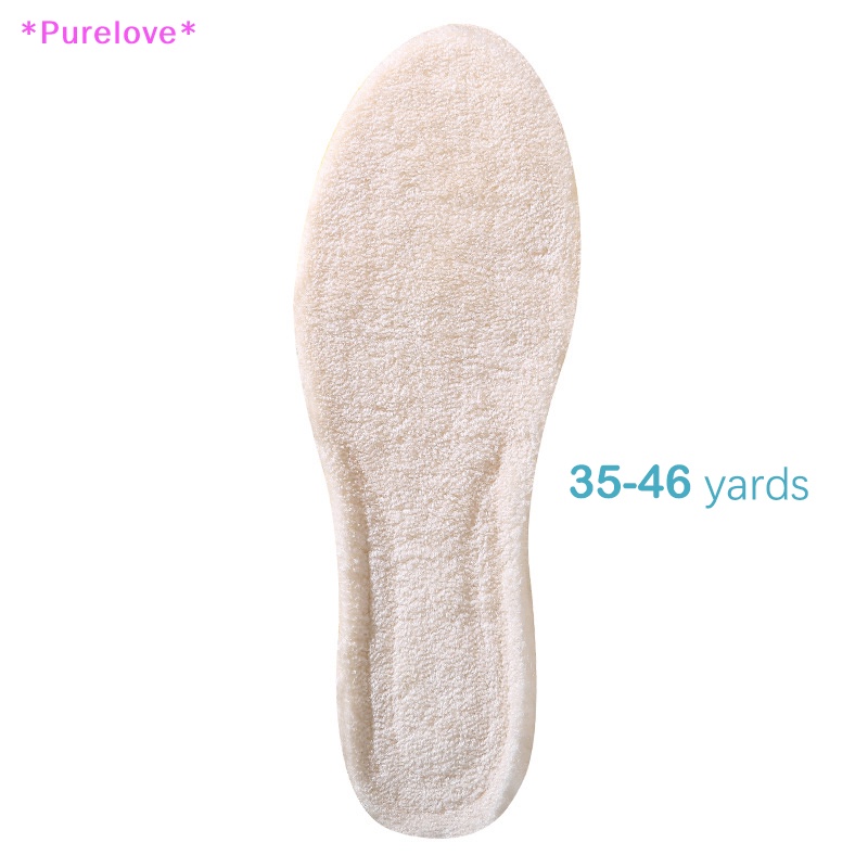 1 Cặp Đế Lót Giày Chất Liệu Cotton Dày Dặn Giữ Ấm Mềm Mại Dành Cho Nam Và Nữ Mới