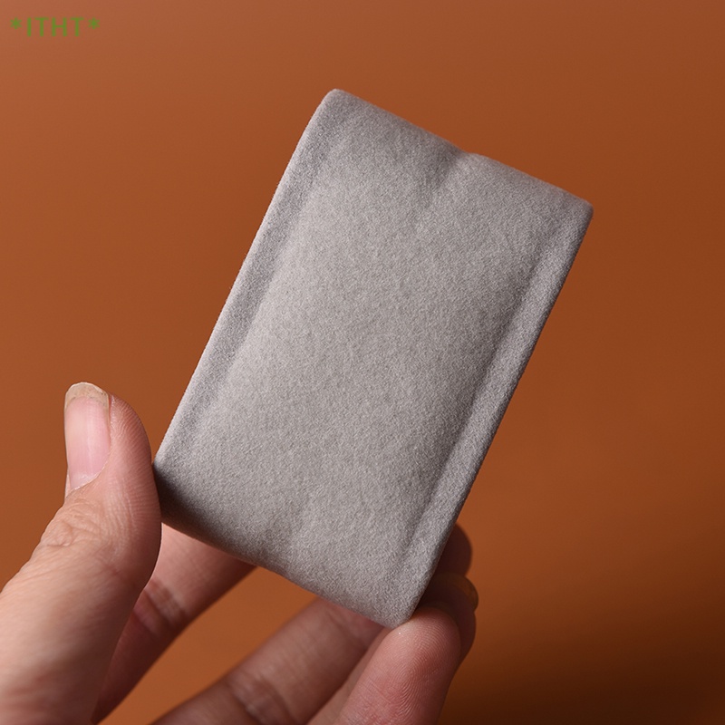 1 Gối Đồng Hồ Bằng Da Lộn Màu Ngà / Kem Mới