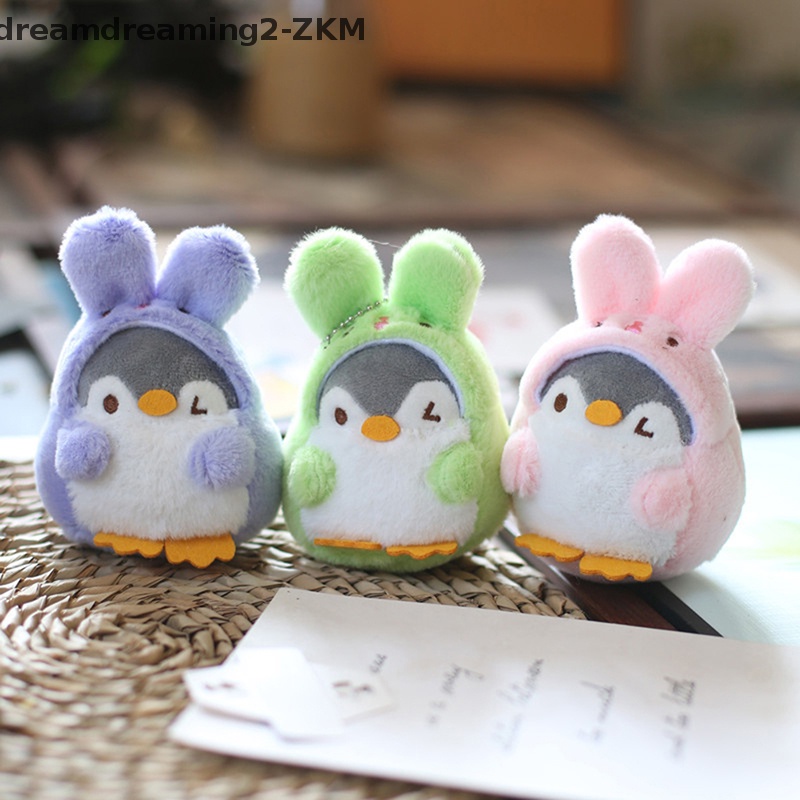Móc Khóa Hình Chim Cánh Cụt Nhồi Bông Mềm Mại Vui Nhộn Dùng Trang Trí Túi Xách / Quà Sinh Nhật [zkm]