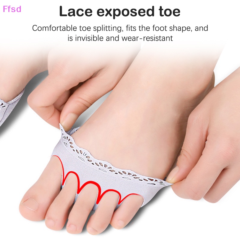 1 Cặp Đệm Ngón Chân Ren Rỗng Mềm Mại Thoáng Khí Chống Mài Mòn