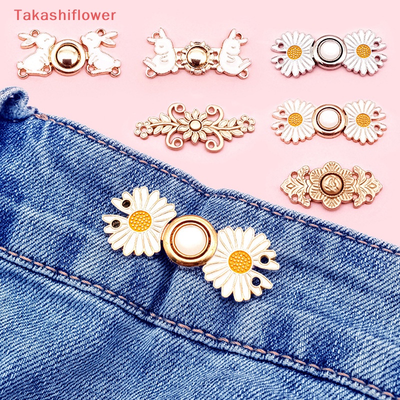 (Takashiflower) Nút Cài Quần Có Thể Thu Gọn Và Tái Sử Dụng