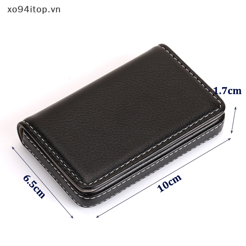 Ví Da PU XOITOP Đựng Danh Thiếp / Danh Thiếp Có Khóa Cài Nam Châm Tiện Dụng