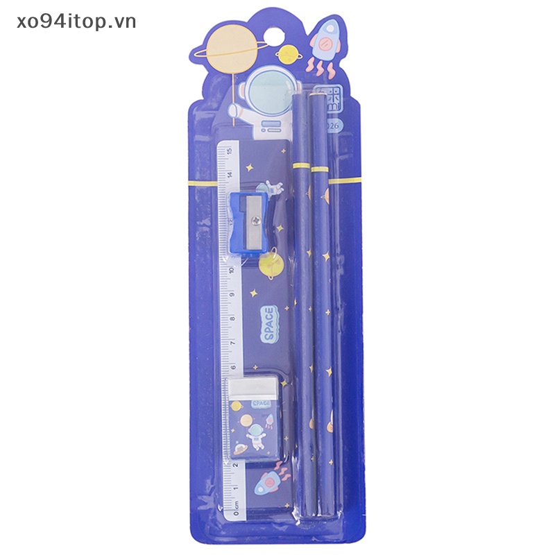 1 Set Bút Chì Họa Tiết Hoạt Hình Dễ Thương Dành Cho Học Sinh