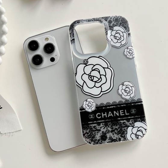 Ốp Điện Thoại Họa Tiết Ren Hoa Màu Trắng / Bạc Sang Trọng Cho iPhone 14Pro Max 13promax 12 11
