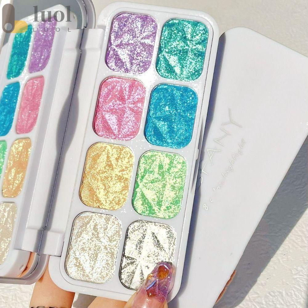 Bảng Phấn Bắt Sáng LUOL Màu Đậm Lấp Lánh