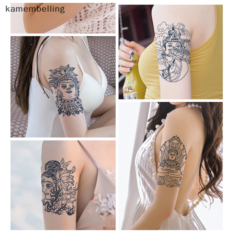 Hình Xăm Dán Tạm Thời kamembelling Kiểu Phật Giáo Chống Thấm Nước Cho Nam Và Nữ