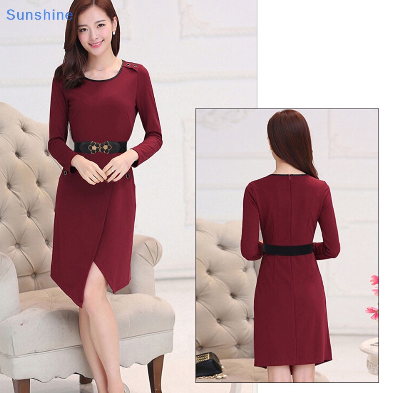 Thắt Lưng Bản Rộng Co Giãn Thanh Lịch Cho Nữ Mặc Đầm