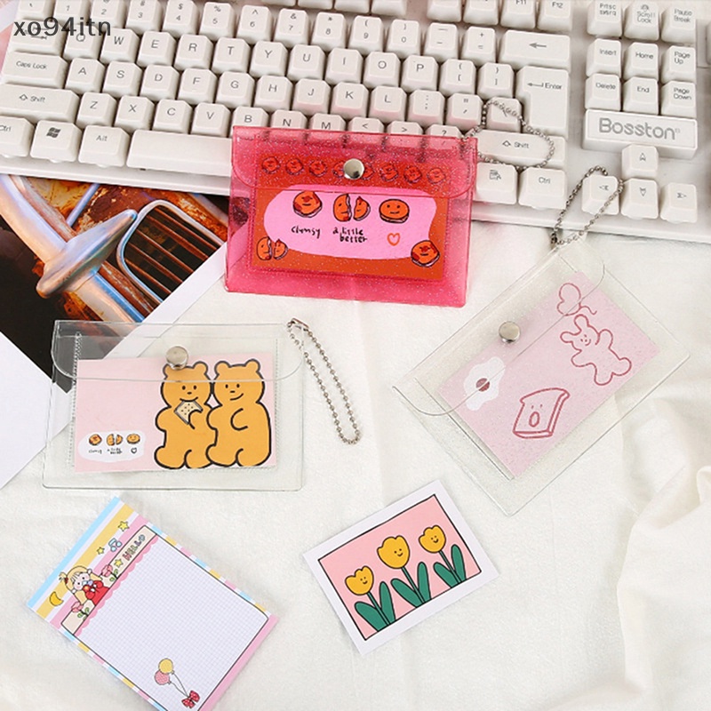 1 Ví Đựng Thẻ / Tiền Xu Bằng PVC Trong Suốt