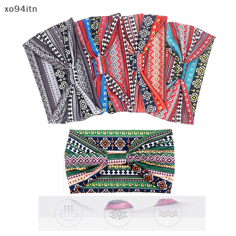 Băng Đô Cài Tóc Dạng Xoắn In Họa Tiết Châu Phi Cho Nữ