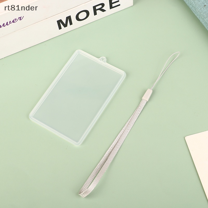 Rt Bao Da Điện Thoại Nắp Lật Trong Suốt Có Ngăn Đựng Thẻ ID Và Dây Đeo Cho Học Sinh